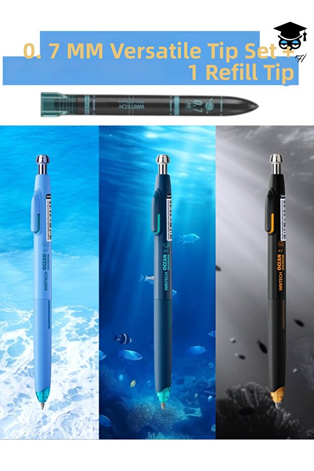 0.7 mm versatile tip pencil set + 1 tube tip w-5144 wri̇tech