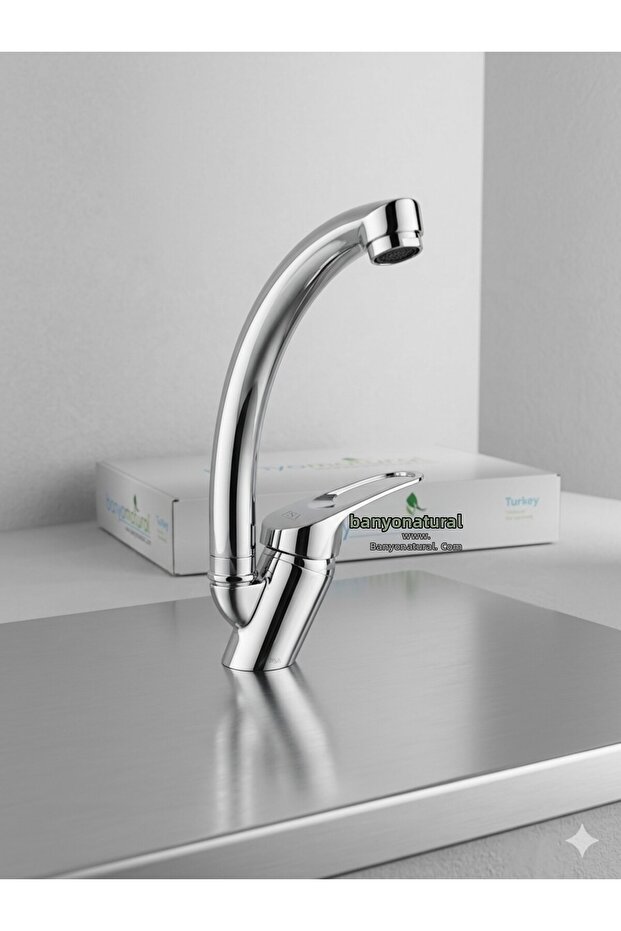 Banyo Natural Optima Long Tube Swan Sink Luxury (142)