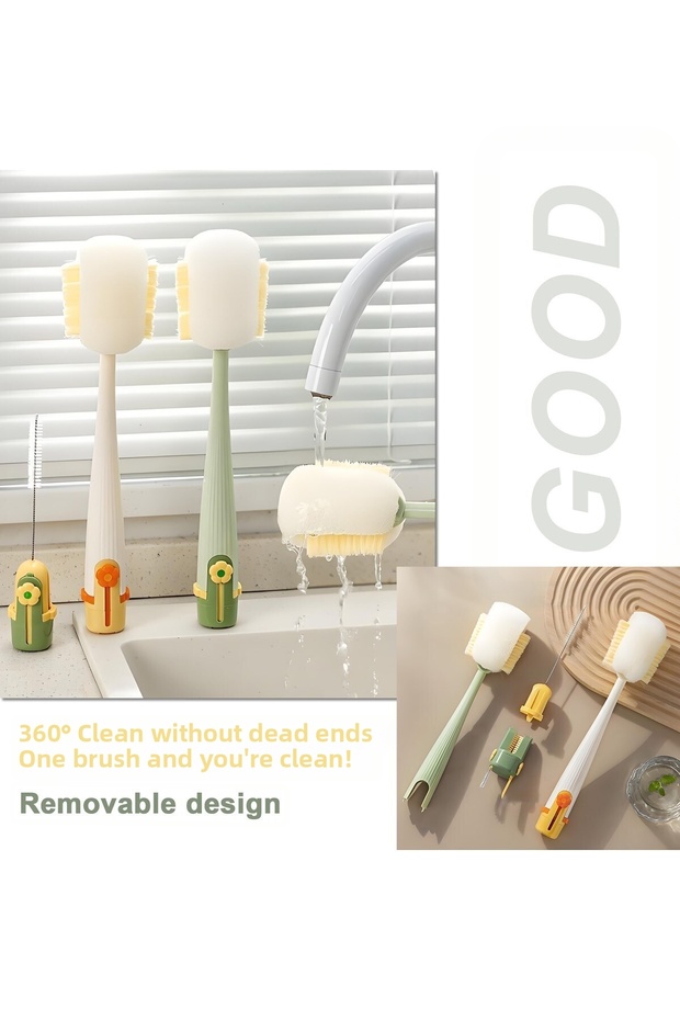 Multi-Purpose Functional Baby Bottle Cleaning Brush 1 Pc