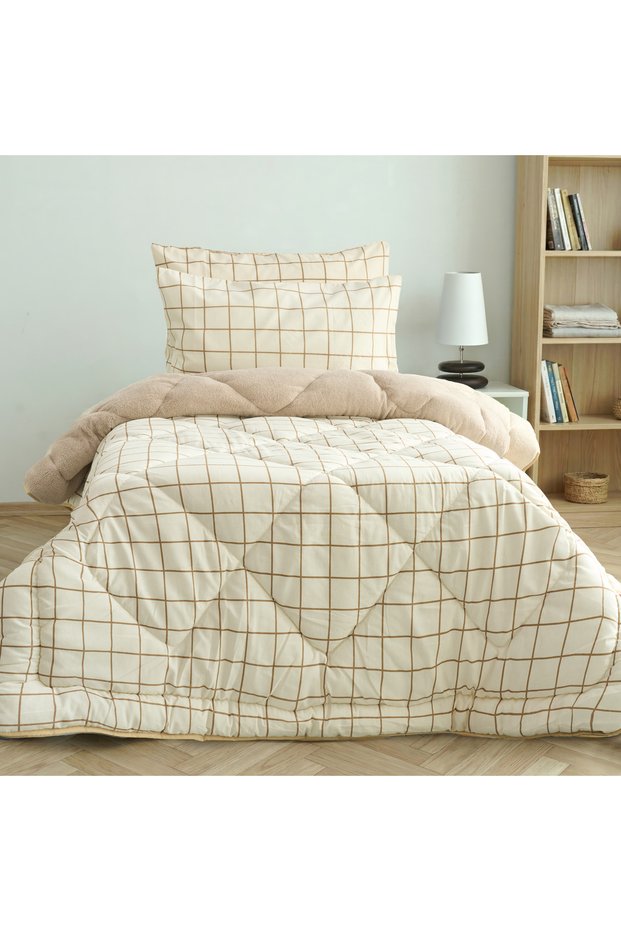 Single Luxury Wellsoft Double-Sided Silicone Quilt 155 X 215 + 1 Pillowcase