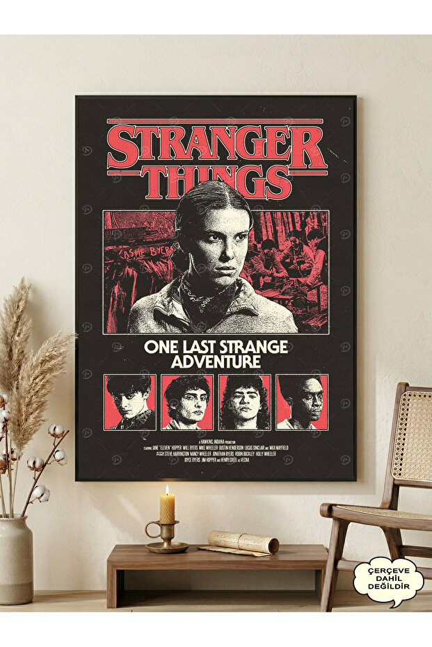 Stranger Things Modern Panel Tablo Poster - 2
