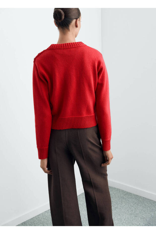 Strickpullover mit Strasssteinen - 4