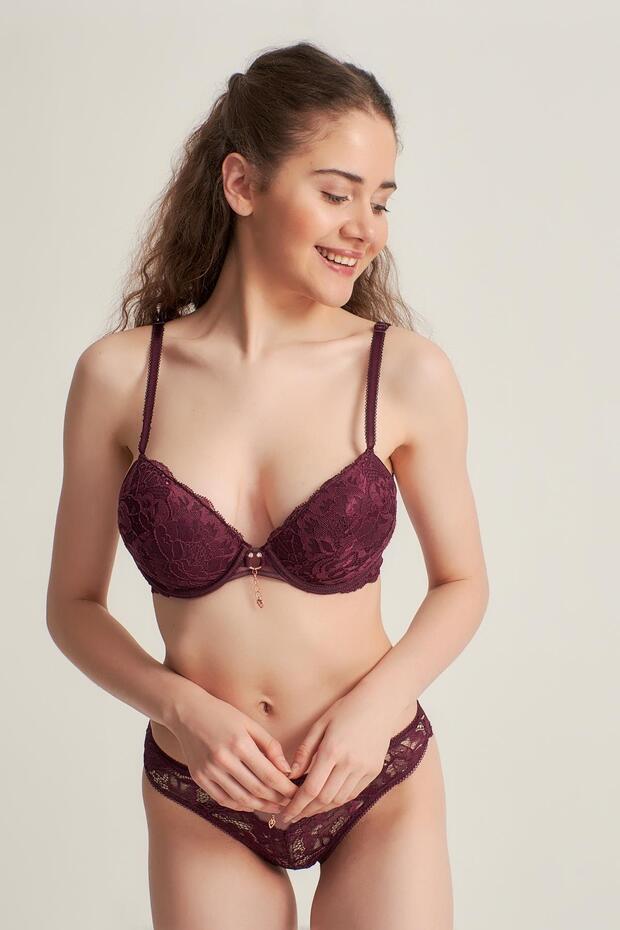 Women's 5101410 Push up Lace Bra Set