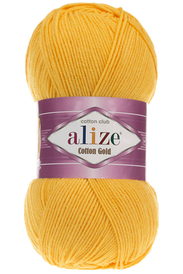 Cotton Gold Amigurumi Thread 100 Gr Hand Knitting Thread Color Code-dark Yellow-216-punch Thread Cotton+acrylic
