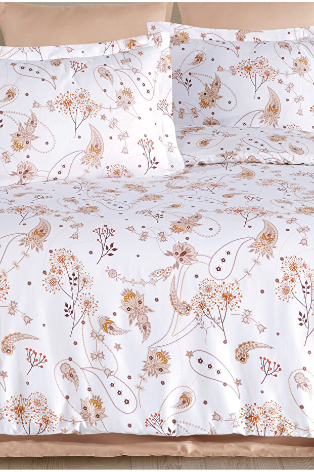 Satin 100% Cotton Double Duvet Cover Set Liselotte | Without Sheets