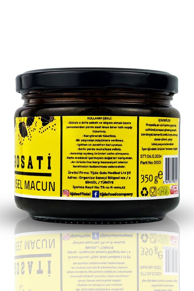 PROSATİ-Acı Baklalı(TİRMİS)Kerevizli,Kişniş,Kabak Çek.Yağı Bitkisel Destek Macunu 350 gr - 5