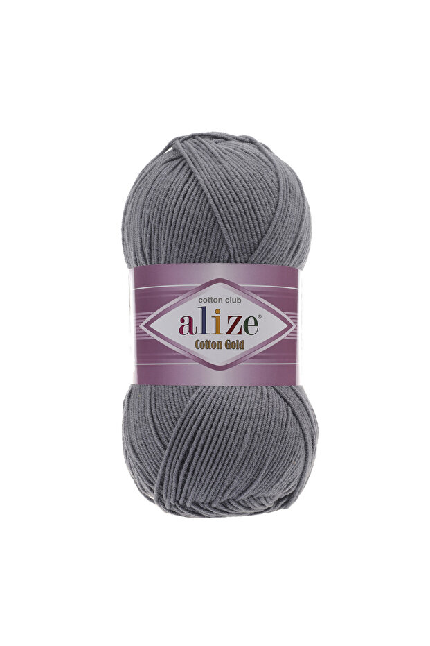 Cotton Gold 5 Pieces 55% Cotton - 45% Acrylic / 100 Gr - 330 M 87 Charcoal Gray