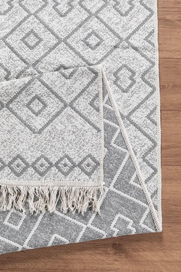 Valery Home Arya Vl Double-Sided, Foldable, Washable, High Quality Cotton Living Room, Balcony Kilim