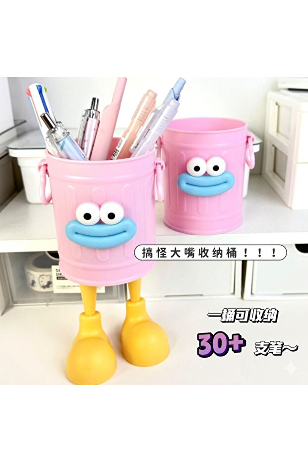 Demonte Funny Desktop Organizer & Pen Holder Diy, Kawaii Office and Room Decor, 15 cm