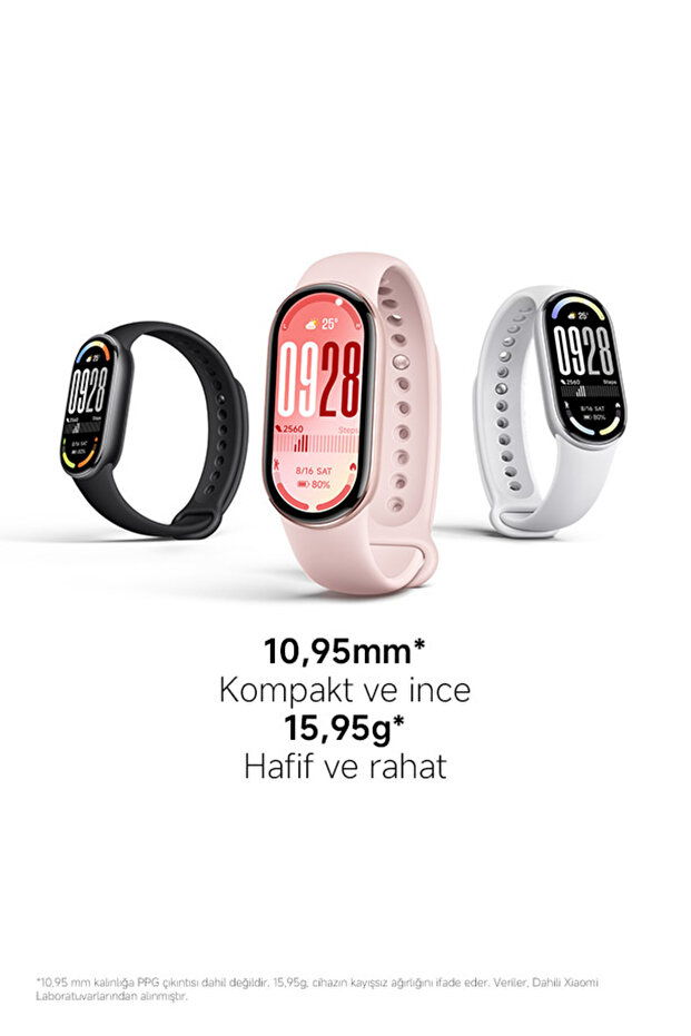 Smart Band 10 - Gümüş Akıllı Bileklik (Xiaomi Türkiye Garantili) - 7