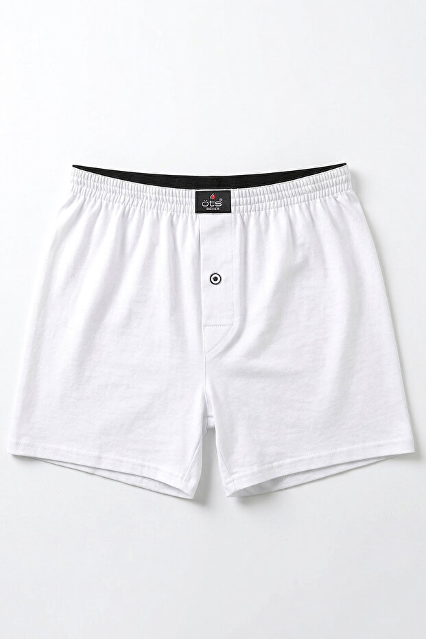 Men's White Boxers - 2