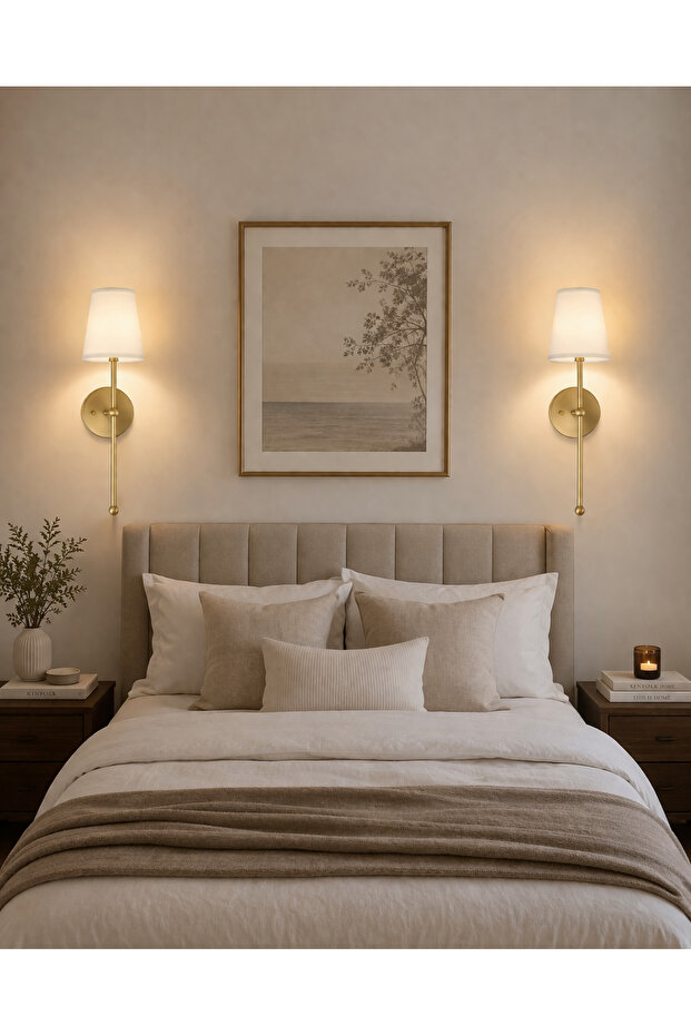 Lina Cream Hat Antique Style 2-Piece Wall Sconce (Electric)