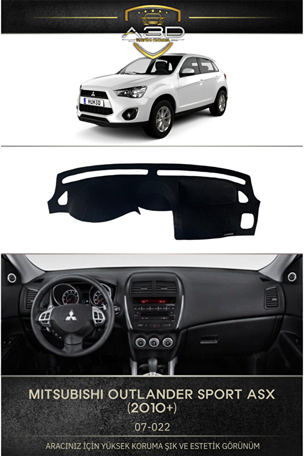 Mitsubishi Outlander Sport Asx (2010+) Front Cover Chest Panel Glove Box Protection Protector Carpet