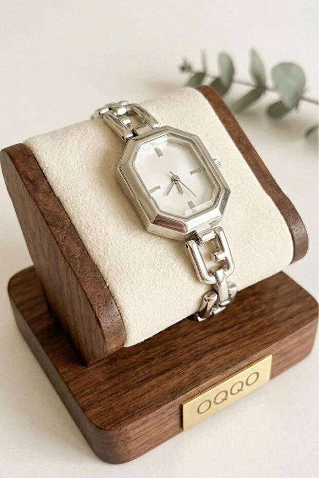 Chrona Cornered Case Gray Women's Wristwatch
