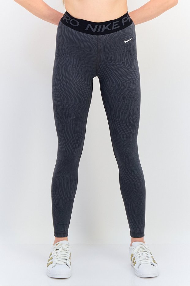 Women Sportswear Fit Brand Logo Training Leggings, Grey