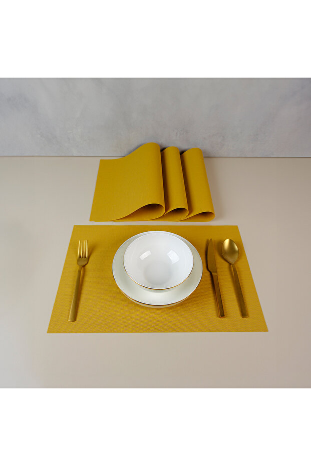 Harmony Mustard 4 Piece American Service Set 30X45 cm