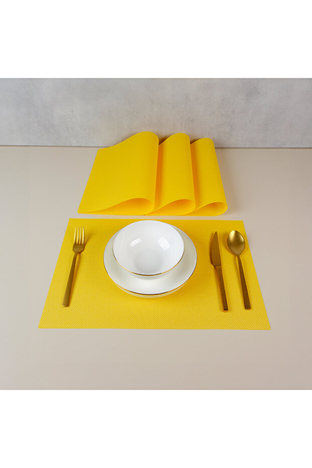 Plaid Lemon 4 Piece American Service Set 30X45 cm