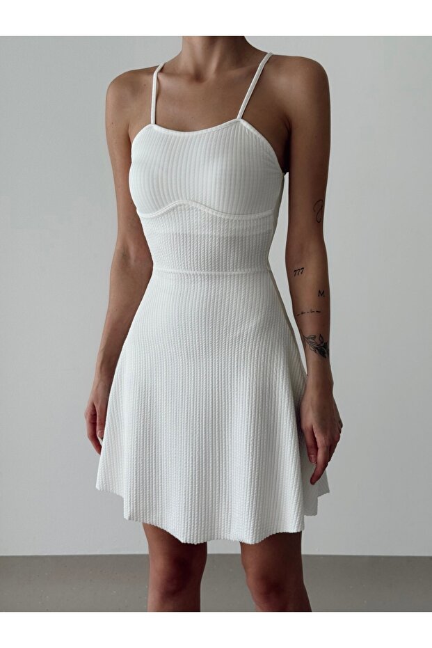 Women's Strap Flounce Dress