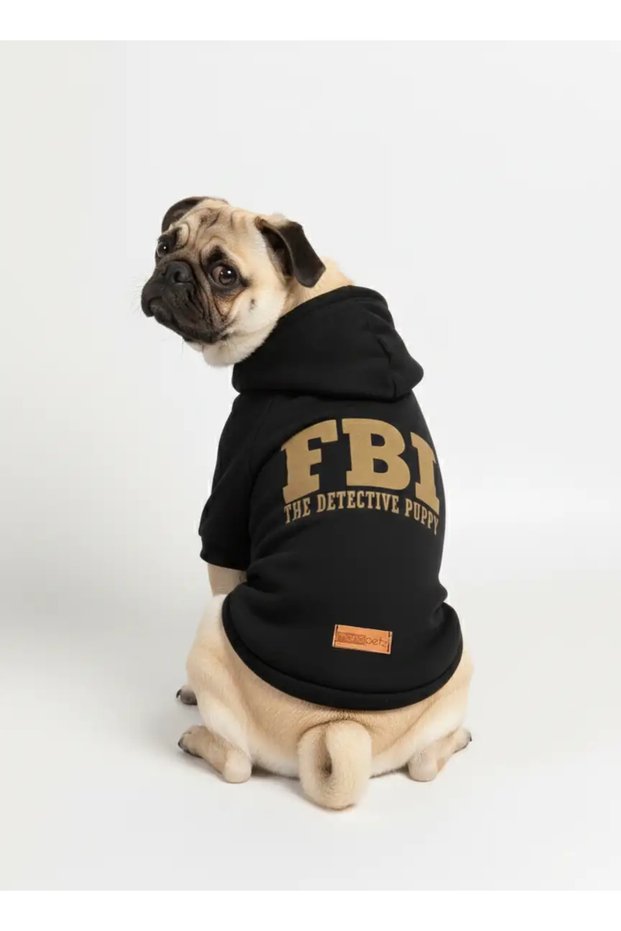 Cat and Dog Outfit & Gown, Black Hoodie Fbi Model