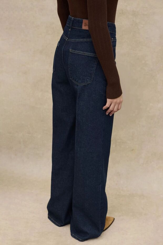 Weit geschnittene Raw-Denim-Hose - 2