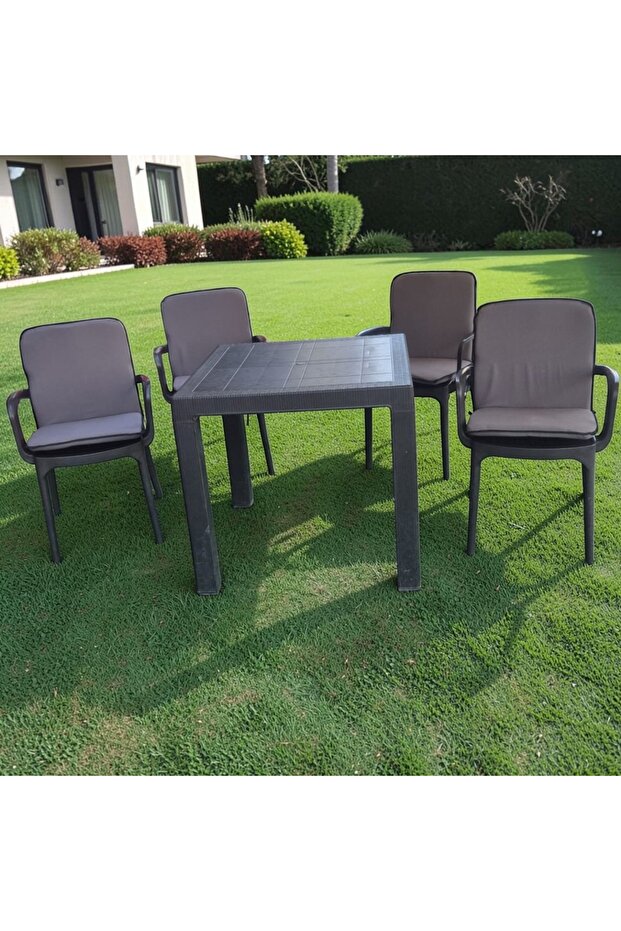 Chair Min Leather Washable Zippered Rubberized 6-Piece Gray 4 cm Sponge Lower 42X42 Back 42X42