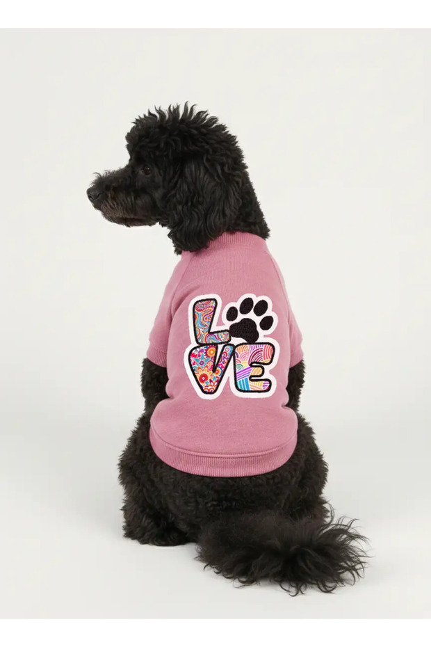 Pink Color Love Cat and Dog Outfit & Dress