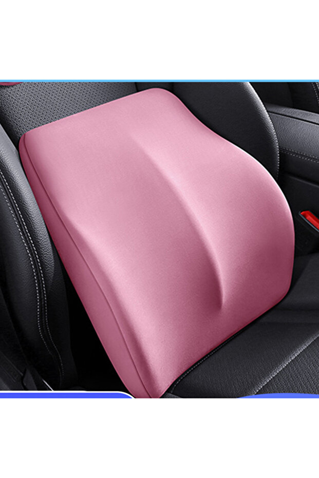 AUTO FAMILY Ergonomic Lumbar Support Backrest Pillow for Car & Office Chair – Memory Foam Cushion