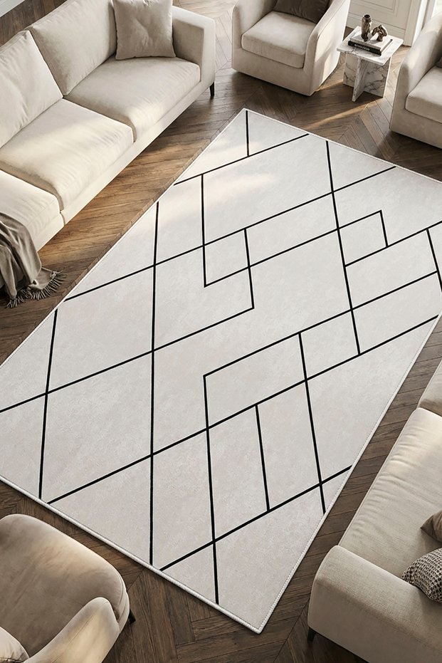 Digital Non-Slip Washable Nordic Living Room Carpet Kitchen Carpet Balcony Carpet Hallway Carpet Runner