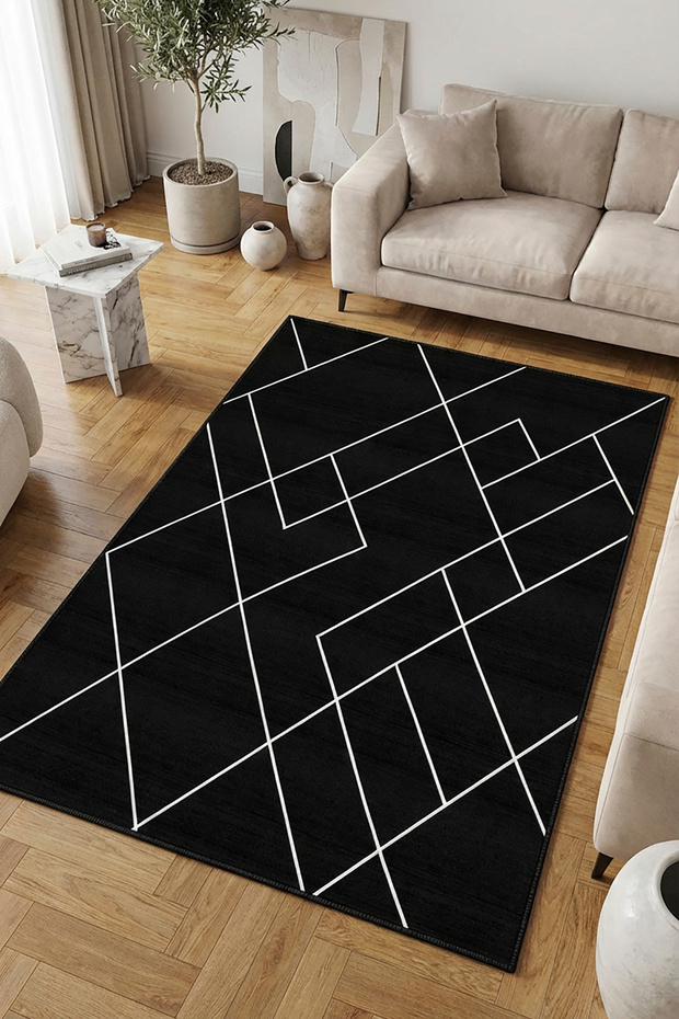 Digital Non-Slip Washable White Scandinavian Living Room Carpet Kitchen Carpet Hallway Carpet Carpet Runner