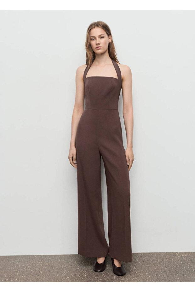 Jumpsuit with Halter - 2