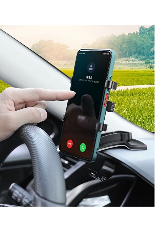 حامل هاتف برأس دوار 360 درجة مثبت على لوحة قيادة السيارة