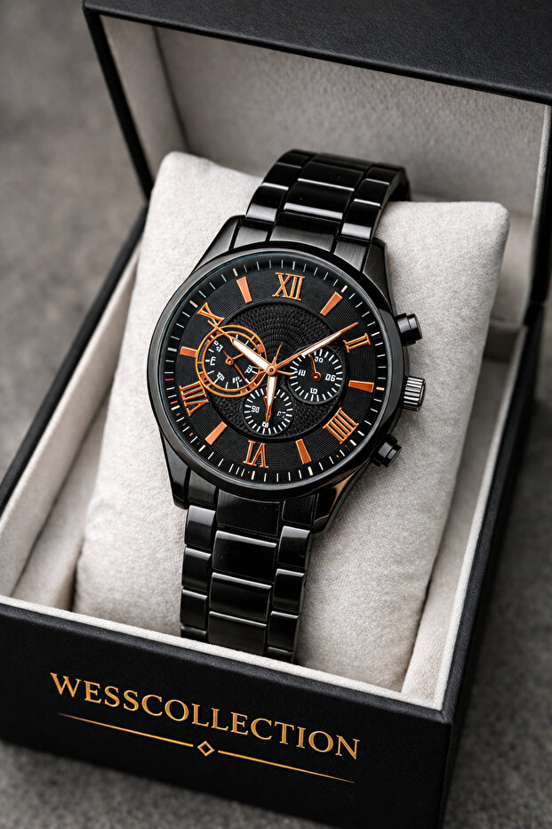 wesscollection Su Geçirmez Erkek Kol Saati Çelik Kordon