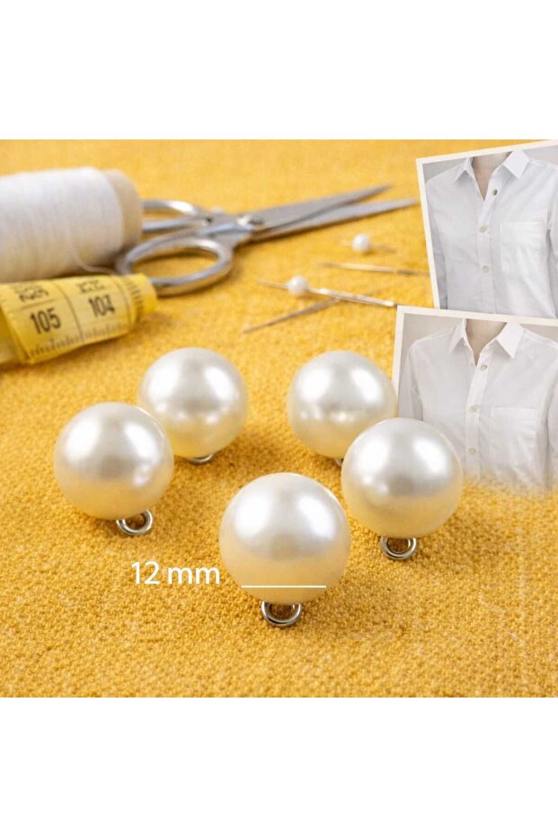 THIN BUTTON 12 MM 1 PACK 8 PIECES