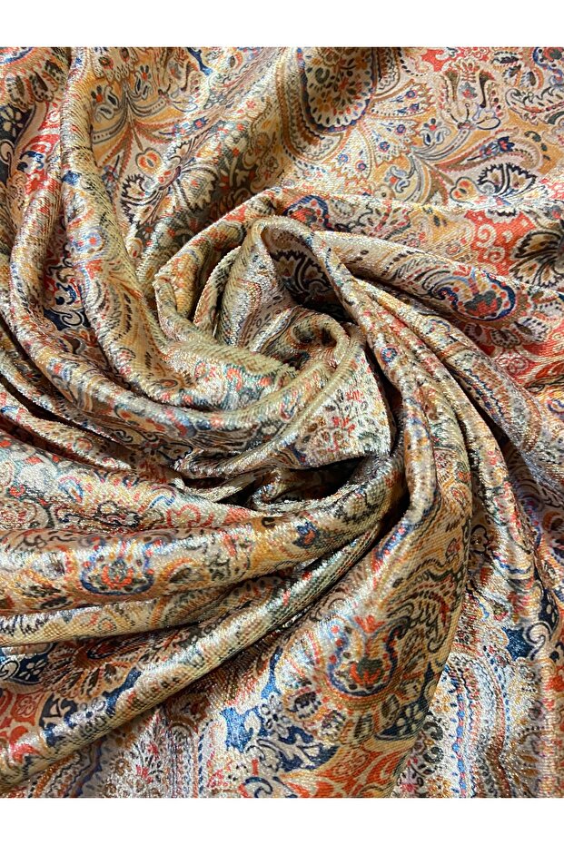 TheBohoHomeDecor Golden Kumaş – Çok Amaçlı - Döşemelik - Perdelik – 1 Metre