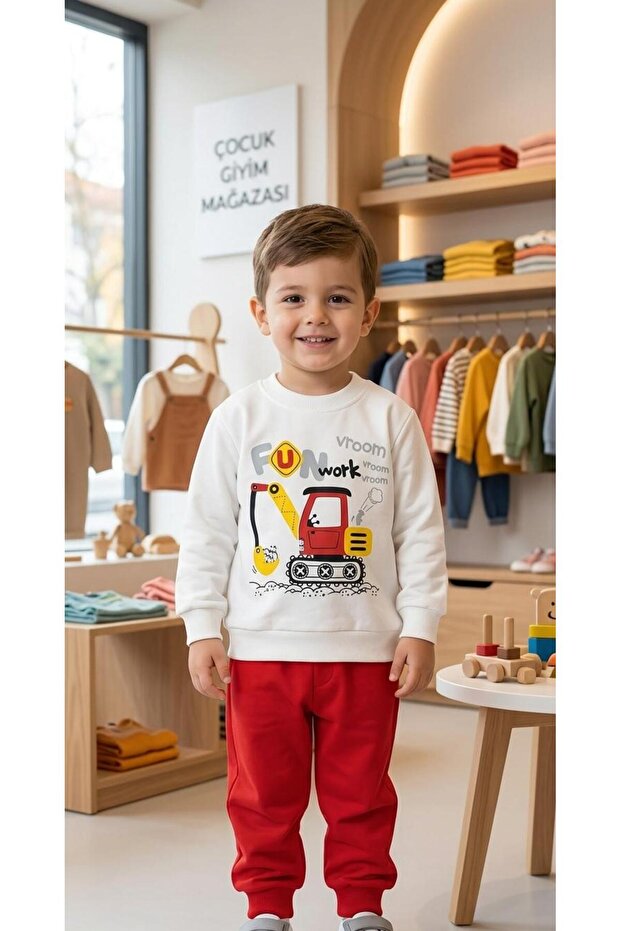 Printed Boys' & Baby Set