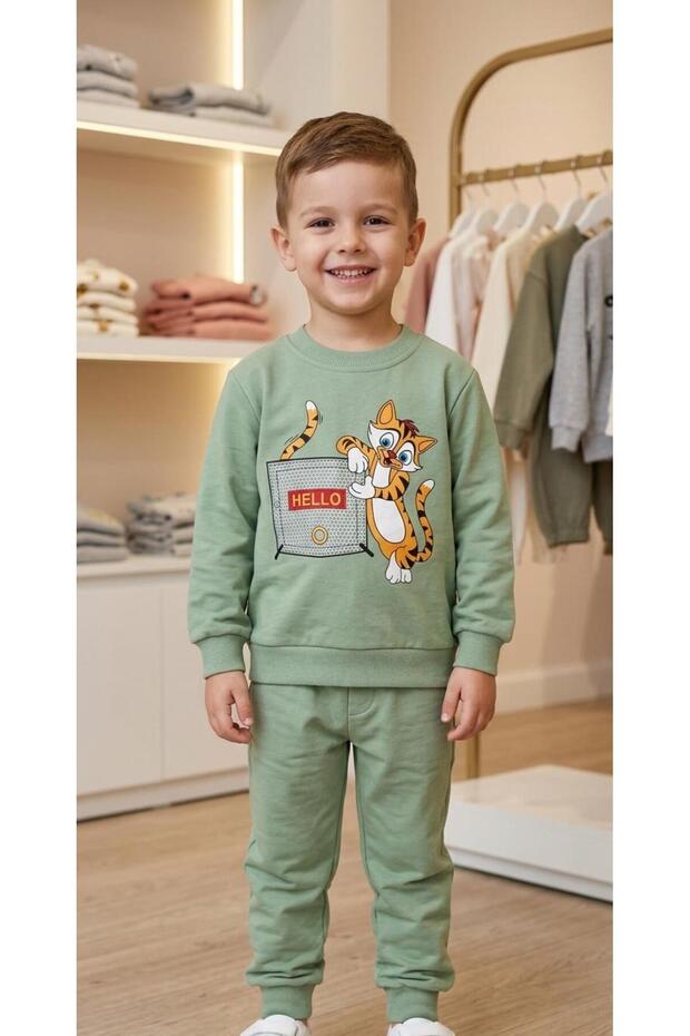Printed Boys' & Baby Set