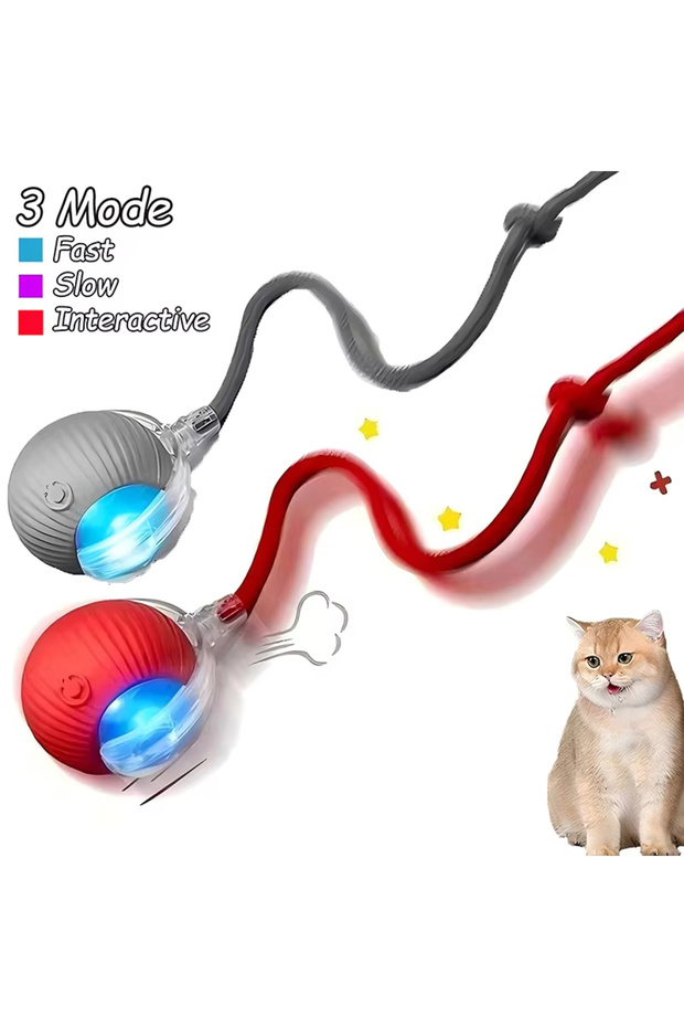 Interactive Cat Toy – Automatic Bite Resistant Ball