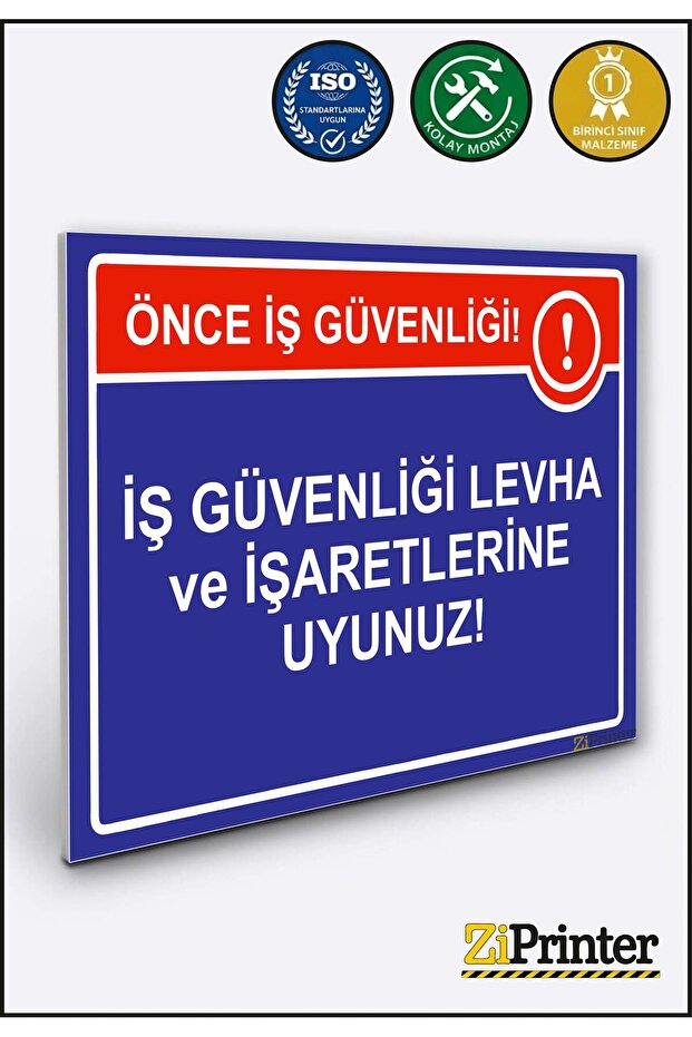 Comply with Occupational Safety Signs and Posters! Isg Warning Sign Dekota 70X100 cm
