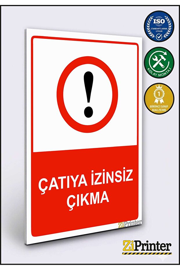 Trespassing on the Roof Warning Sign Dekota 25X35 cm