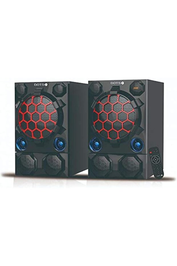 مكبر صوت كاريوكي محمول بتقنية البلوتوث، 80RMS، X2، أسود