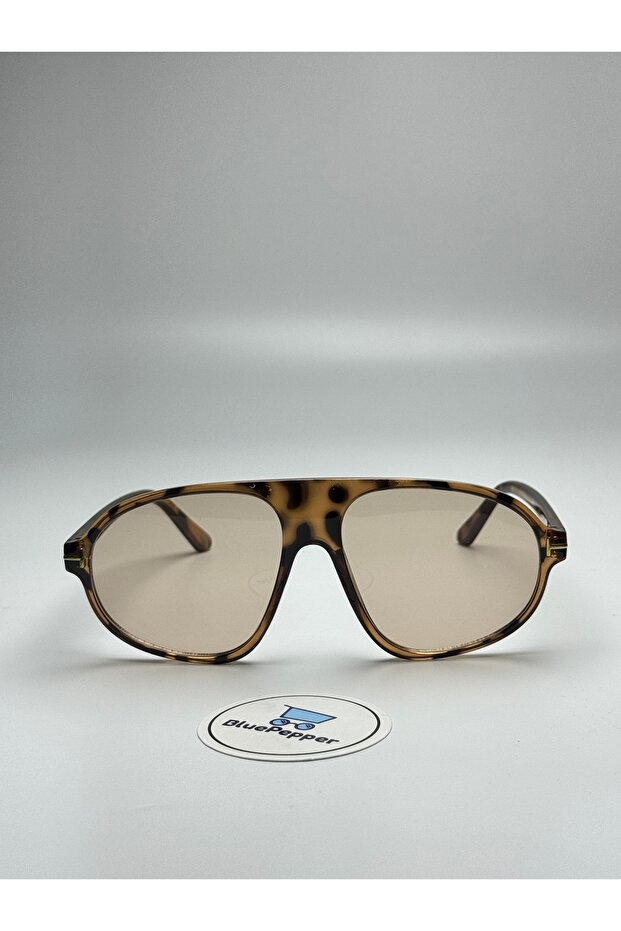 Toms V14 Leopard Sunglasses Geometric Frame Nude Glass 50 Additional Lenses