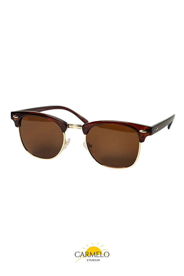 C01Ge020 Brown Metal Men's Sunglasses