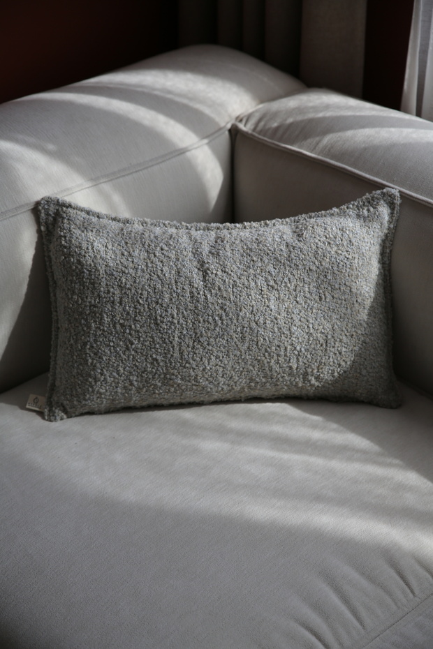 Teddy Light Gray Rectangular Storage Bag