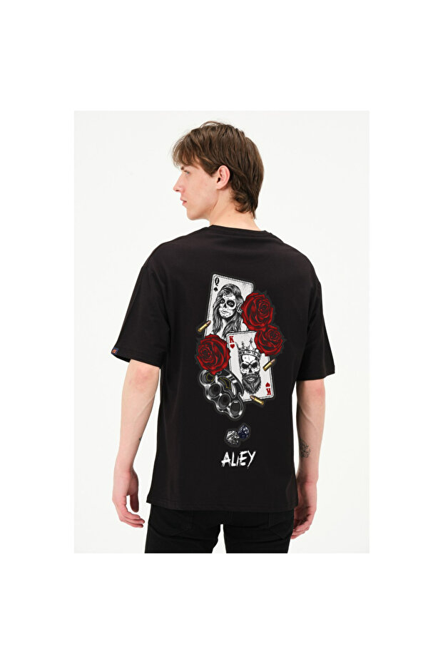 Unisex Playing Card Printed T-shirt