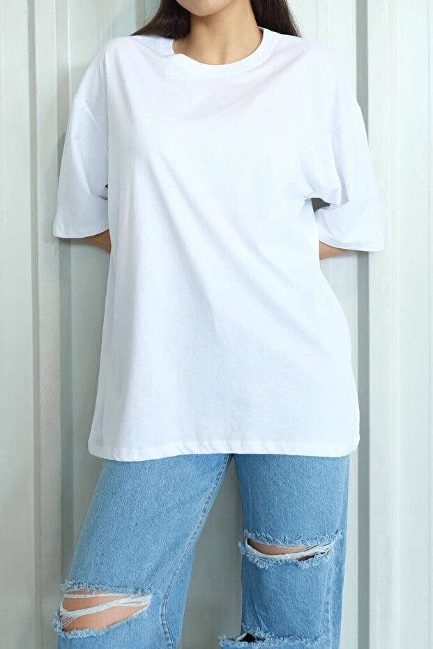 Crew Neck Basic T-shirt P10111-M3 - 1