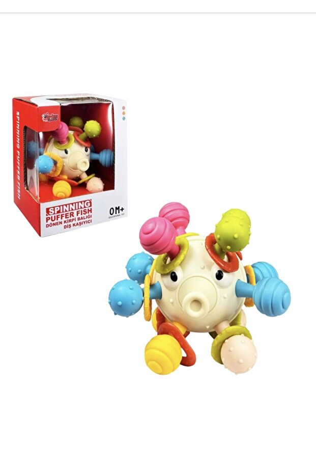 Vardem Educational Rotating Puffer Fish Baby Activity Toy