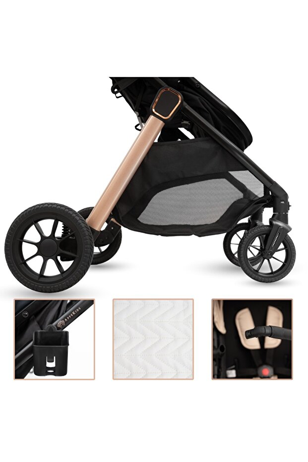 Carucior Transformabil 2In1, Elite - Sand - 4
