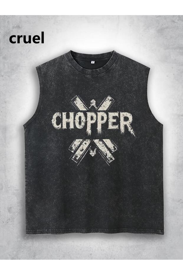 Men's Washable Sleeveless Oversize T-Shirt Printed Streetwear Comfortable Fit Casual Stylish Undershirt