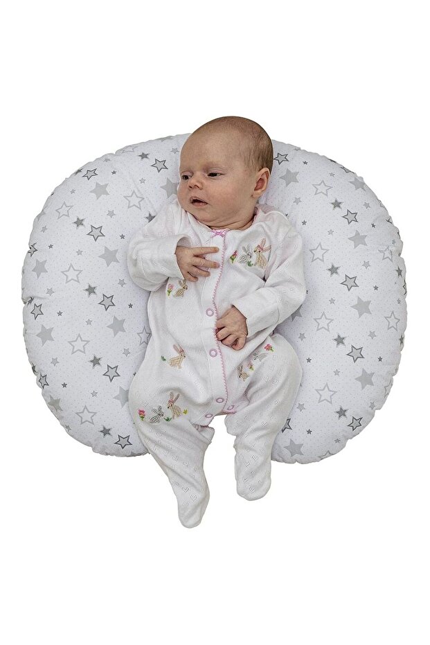 - Multi-Use Donut Nursing Pillow - Silver
