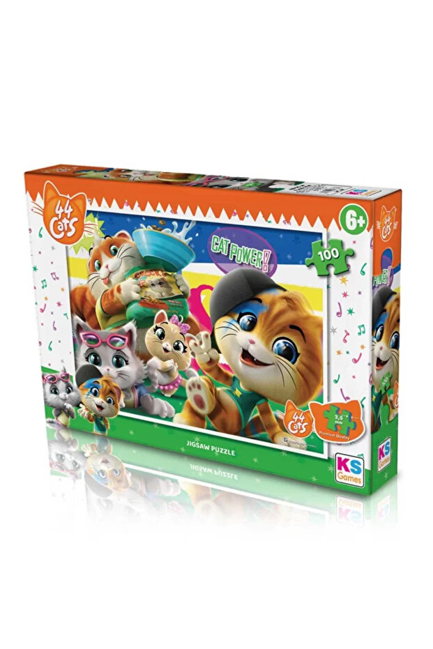 Ks Games 44 Cats 100 Piece Puzzle